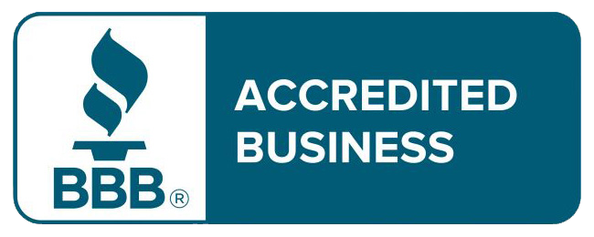 BBB accredited business logo for trusted roofing company