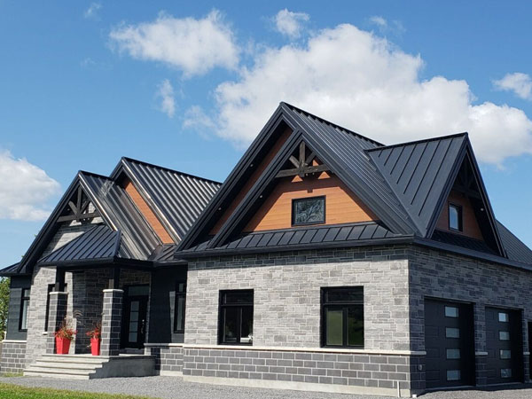 House with metal roof