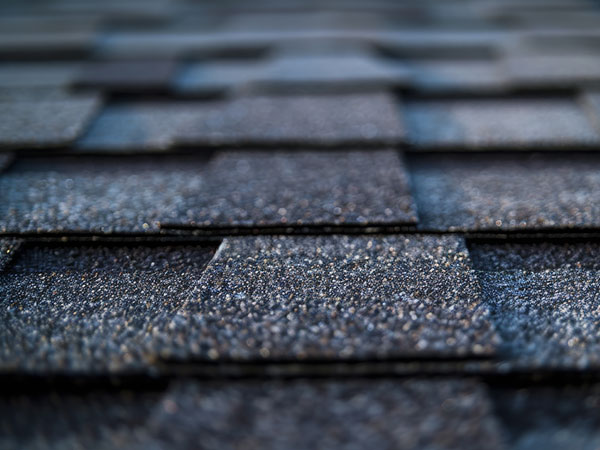Close-Up of Textured Asphalt Shingle Roof