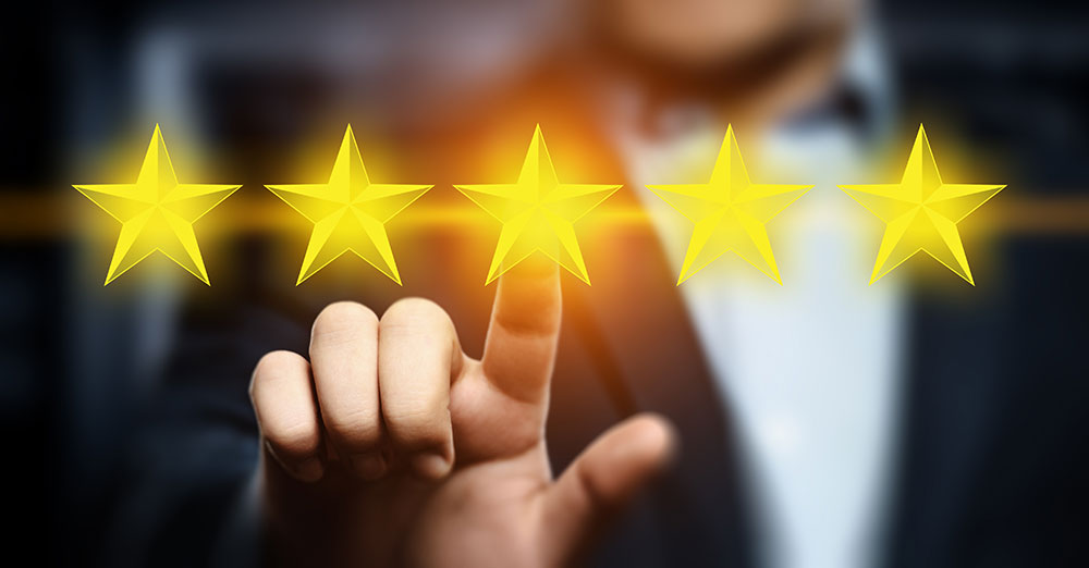5 Five Stars Rating Quality Review Best Service